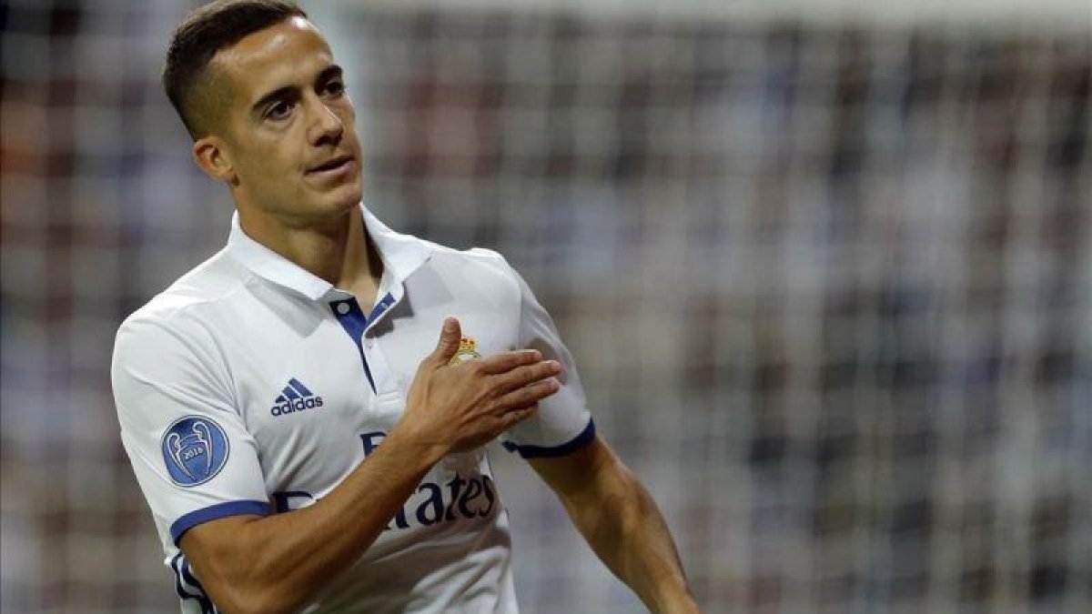 Lucas Vázquez celebra un gol ante el Legia Varsovia la pasada semana, en Champions.-AP / FRANCISCO SECO