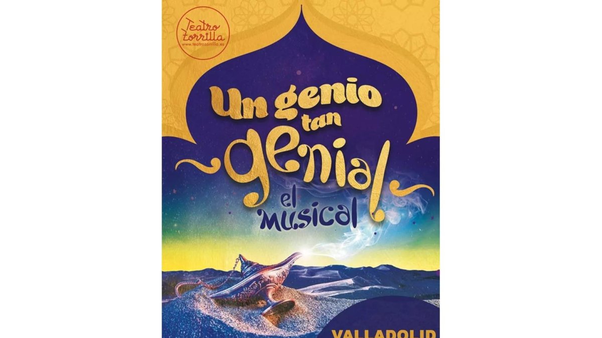 Cartel de Un genio tan genial representado en el Teatro Zorrilla.- E.M.