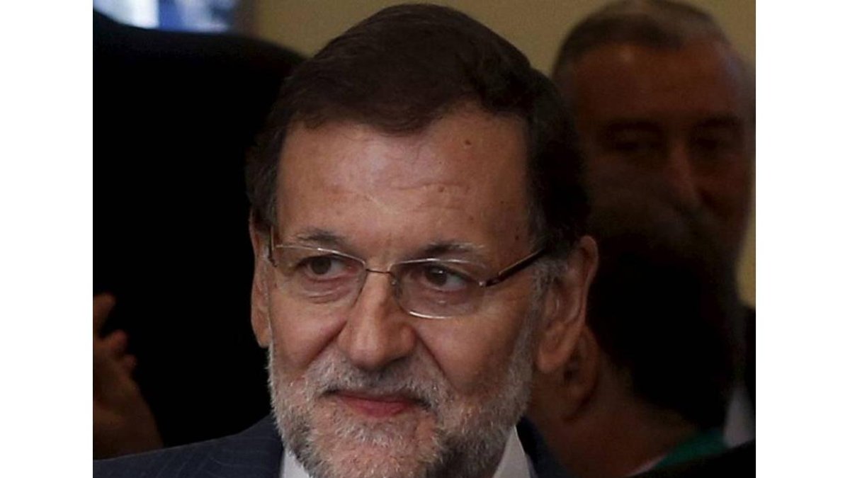 Mariano Rajoy, en un momento de la inauguración del AVE.-JAVIER BARBANCHO