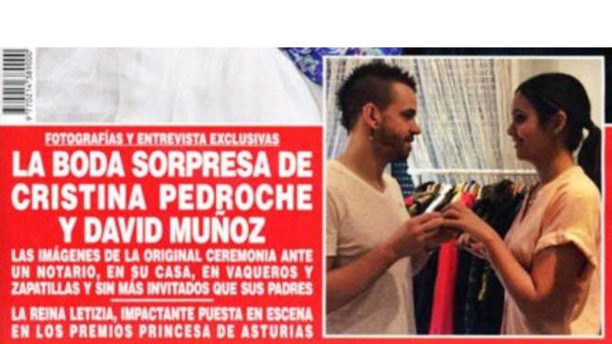 Cristina Pedroche y David Muñoz ya son marido y mujer.-HOLA
