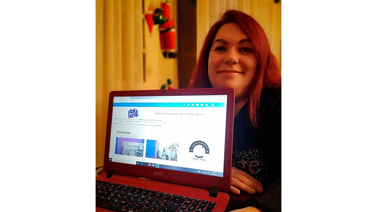 Maria de la Peña Treviño, ganadora mejor blog en ocio familiar. E.M
