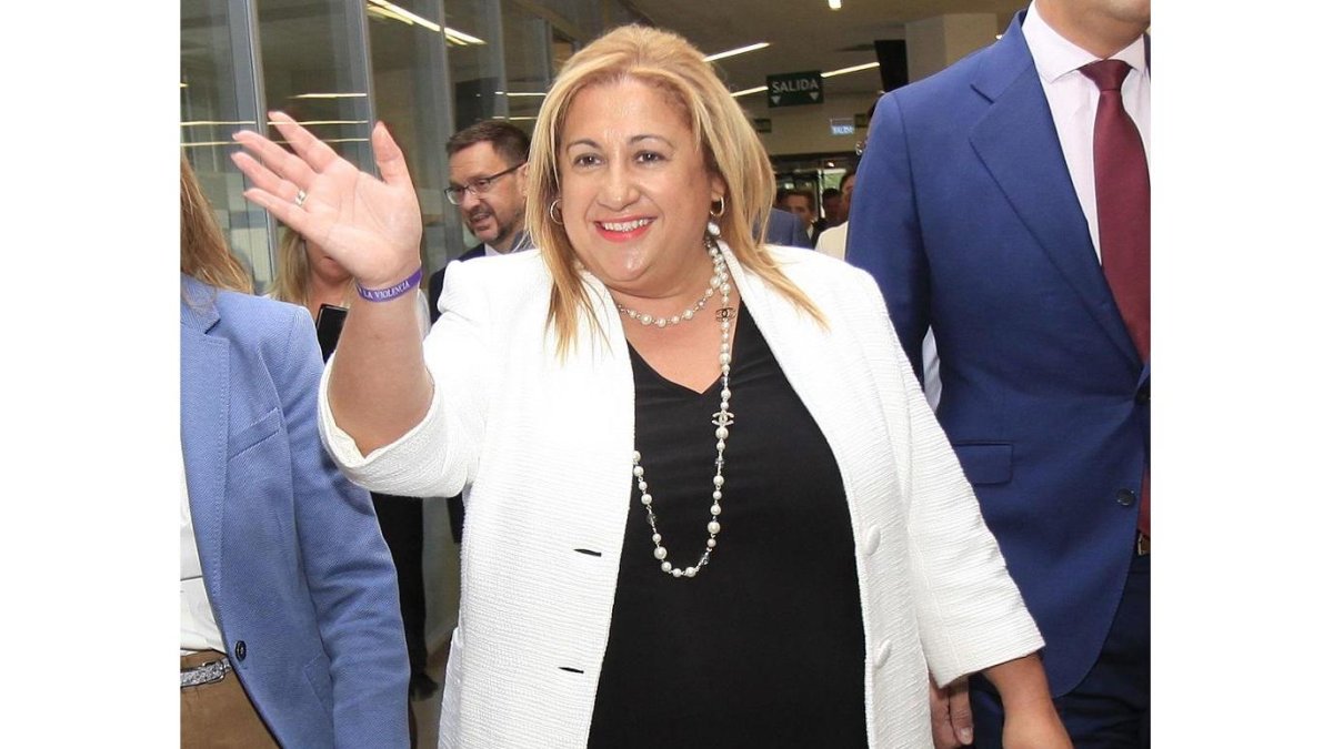 La presidenta del PP de Soria, Yolanda de Gregorio,  durante un acto reciente.-VALENTÍN GUISANDE