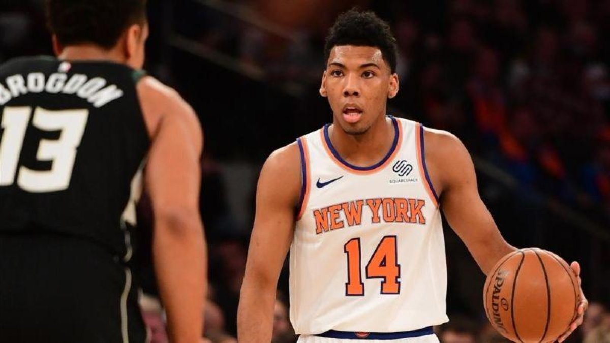Allonzo Trier, en un partido reciente con los Knicks.-EL PERIÓDICO