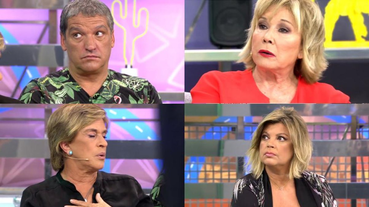 La policía ha irrumpido en Sálvame para buscar a un colaborador.-EL PERIÓDICO
