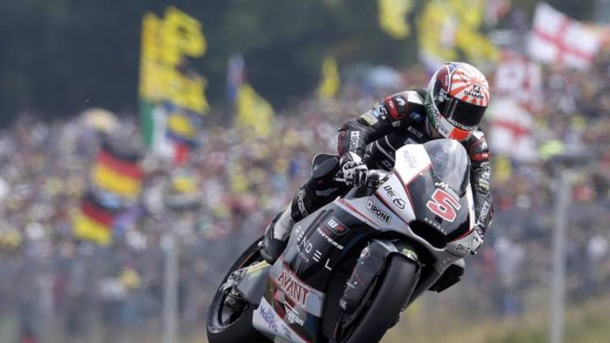 Zarco, durante la prueba de Moto2 del Gran Premio de Brno, este domingo.-REUTERS