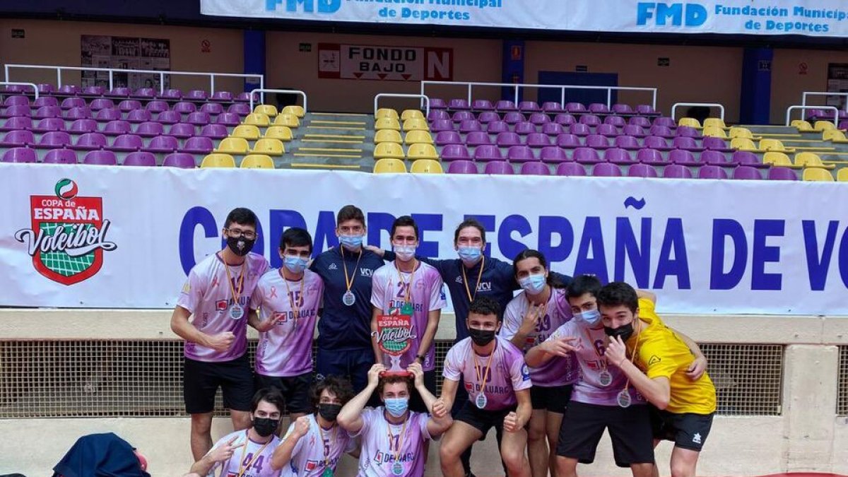 Equipo juvenil del VCV, subcampeón en la Copa de España. / E.M.