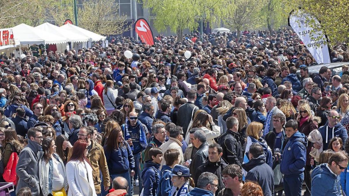 Imagen que mostraba la ‘Fan Zone’ de Zorrilla dos horas antes de arrancar la final de la Copa del Rey.-Pablo Requejo