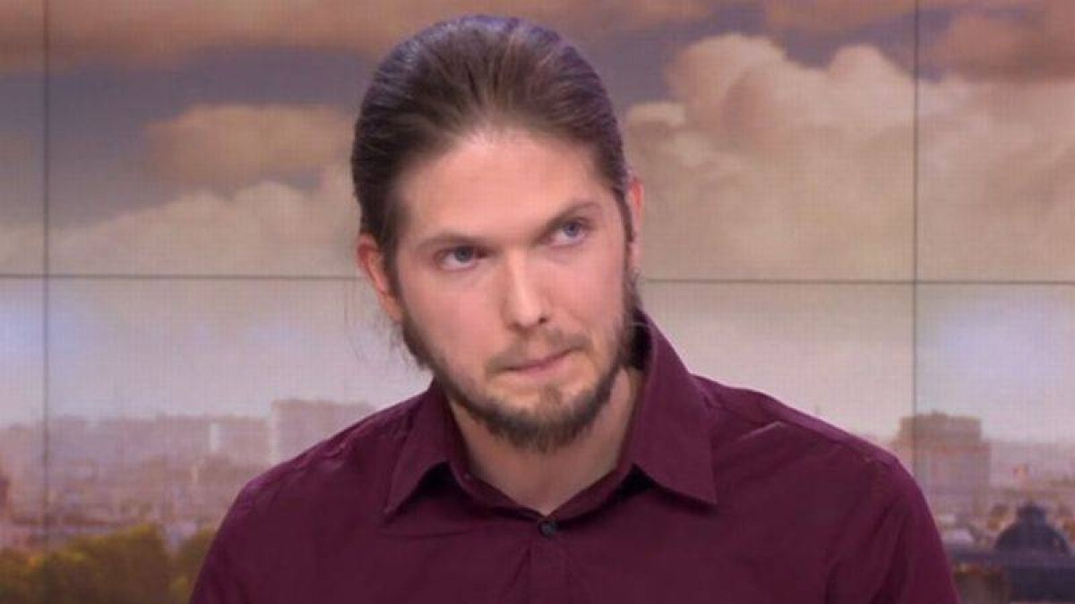 Lilian Lepère durante la entrevista en France 2, este lunes.-