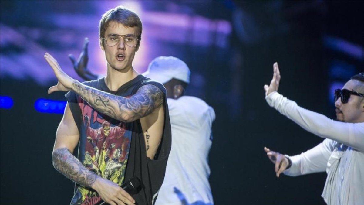 Concierto de Justin Bieber en el Palau Sant Jordi de Barcelona.-FERRAN SENDRA