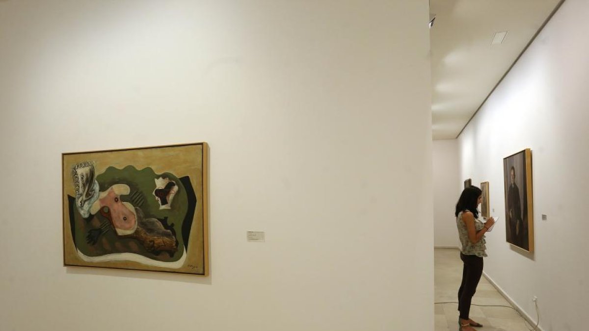 Muestra 'El color y la luz. Los contemporáneos de Esteban Vicente' en el Museo Patio Herreriano de Valladolid.-ICAL