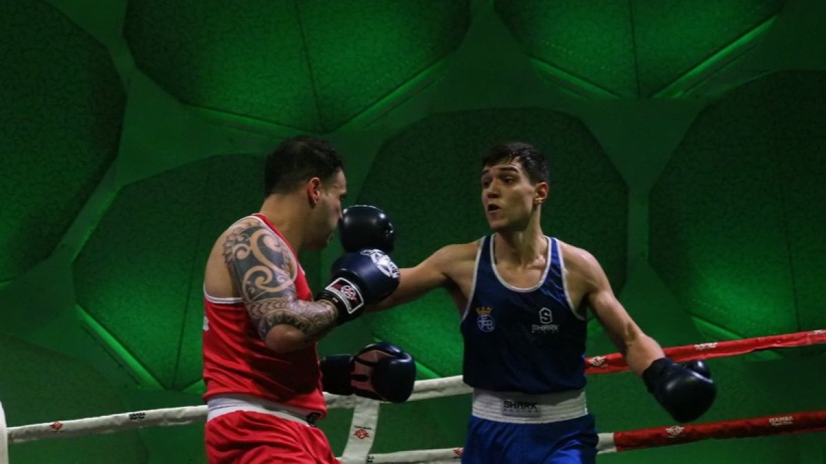 Miguelón, en un combate.