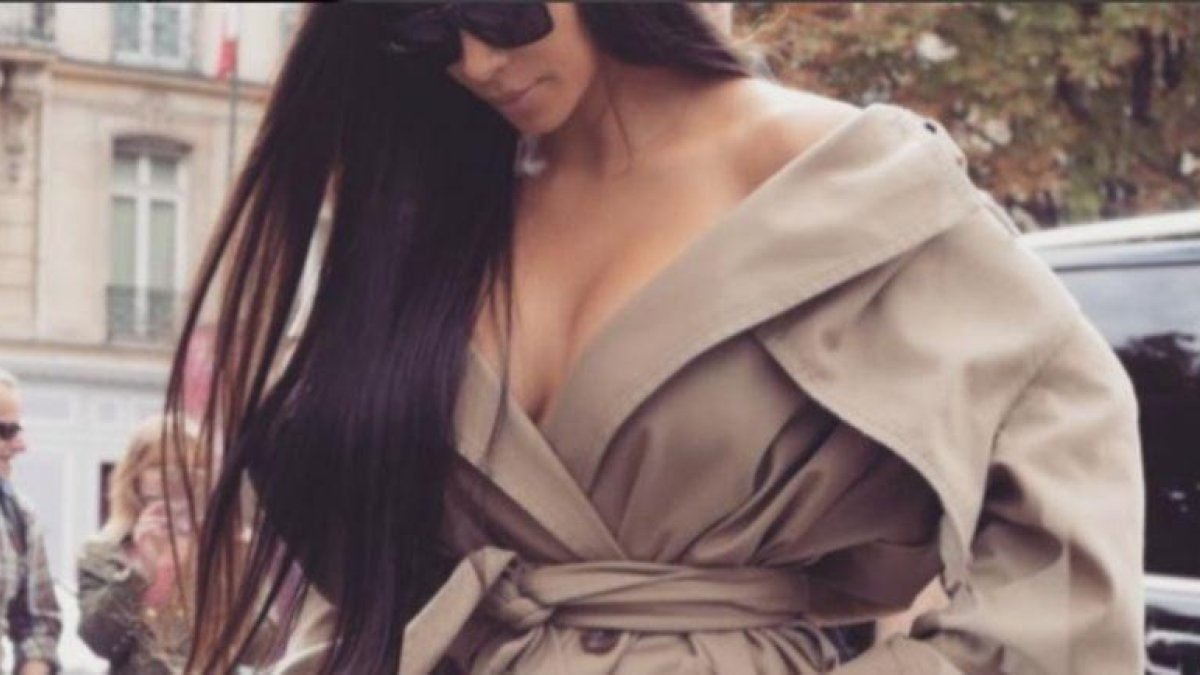 Kim Kardashian en una de las últimas fotos que colgó en su cuenta de Instagram, hace tres semanas-INSTAGRAM