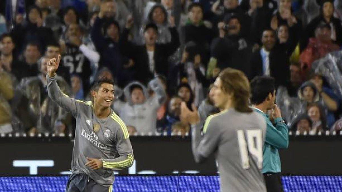 Ronaldo celebra su gol ante el Manchester City, en Melbourne.-Foto: MAL FAIRCLOUGH / AFP
