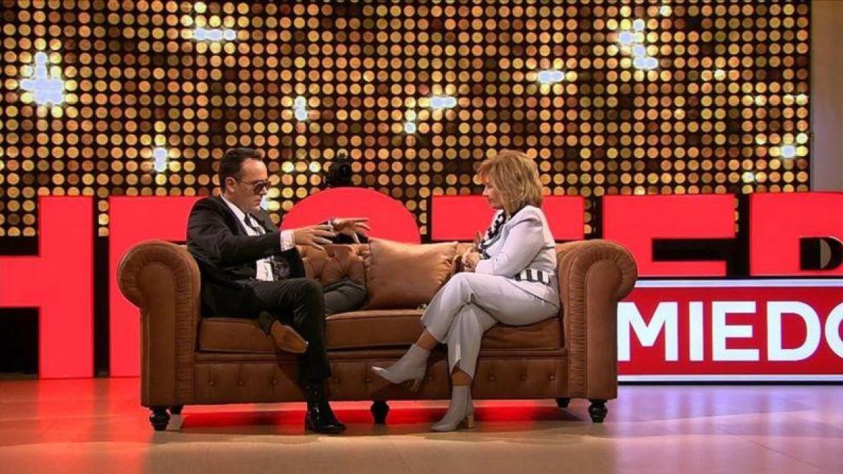 Risto Mejide con María Teresa Campos, primera invitada de la nueva temporada de Chester.-MEDIASET