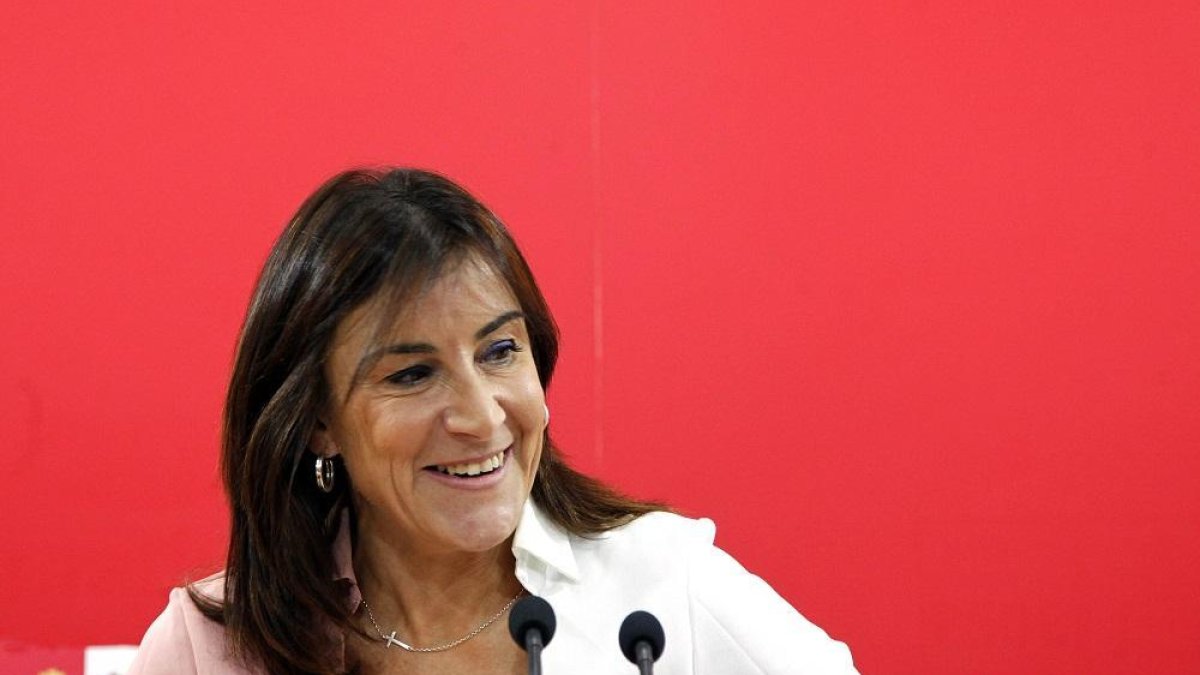 La secretaria de Organización del PSOE de Castilla y León, Ana Sánchez, comparece para informar sobre asuntos de actualidad política-ICAL