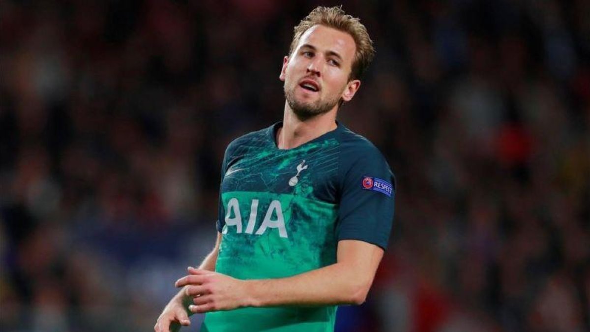 Harry Kane tras anotar el segundo gol del Tottenham.-EL PERIÓDICO