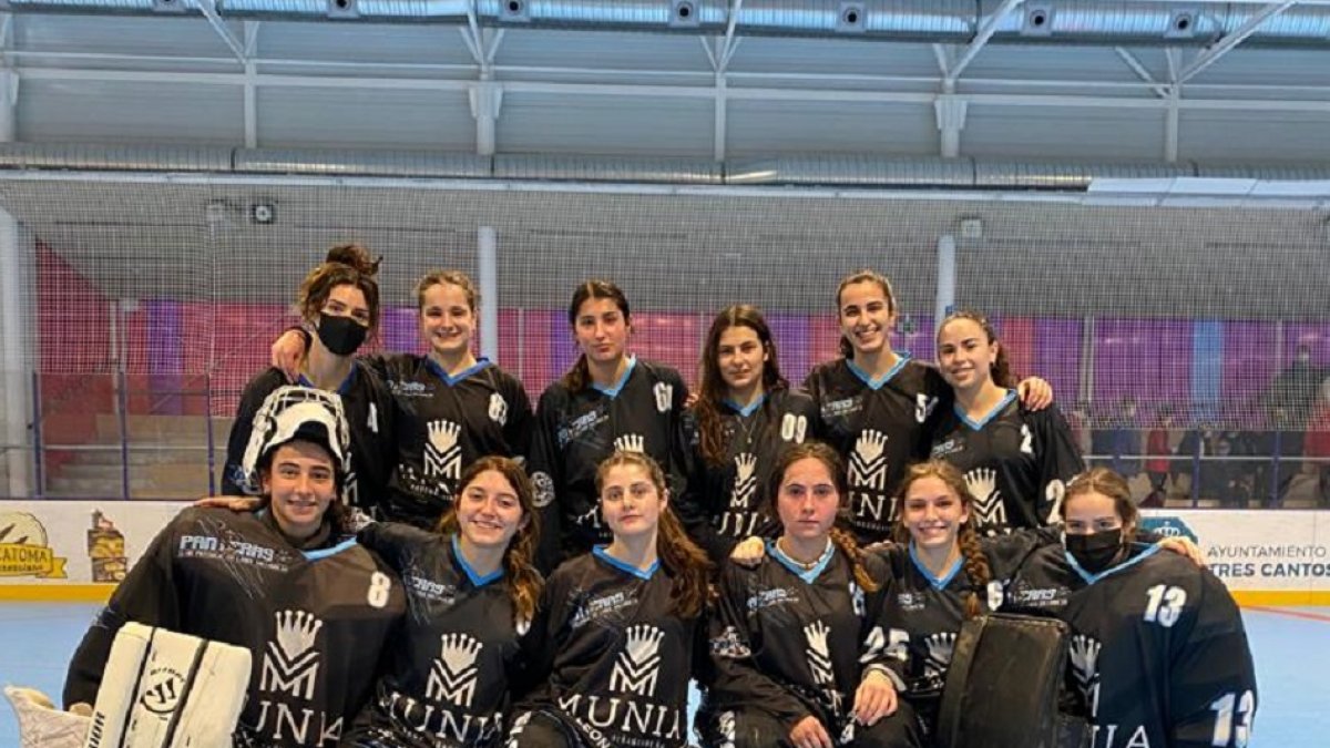 Jugadoras del Munia Panteras en Tres Cantos. / E.M.