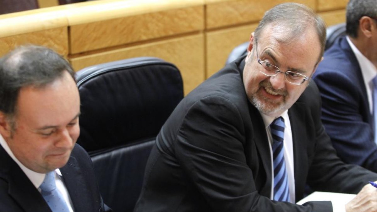 El consejero de Educación de Castilla y León, Fernanado Rey, interviene en la Comisión General de las comunidades autónomas que da cuenta del acuerdo sobre el Pacto de Estado por la Educación.-ICAL