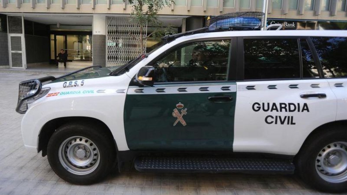 Coche de la Guardia Civil.-DANNY CAMINAL