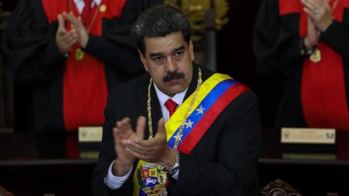 Nicolas Maduro asiste a la ceremonia de apertura al año judicial  en Caracas  Venezuela.-EFE Cristian Hernandez / EFE