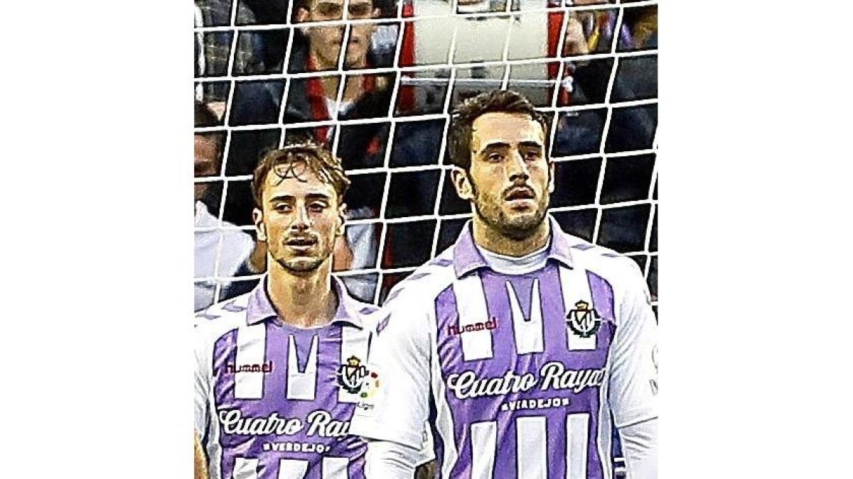 Calero y Olivas, en un partido.-D. V.