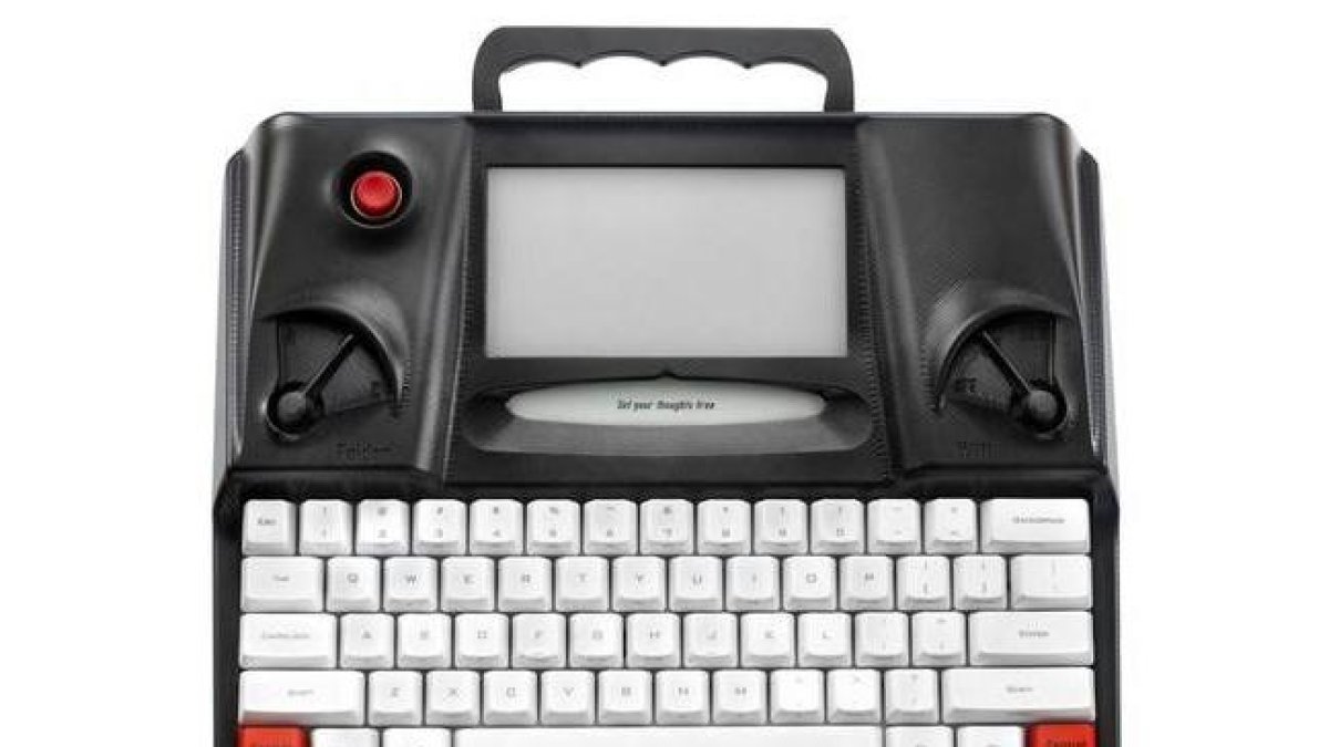 La máquina de escribir Hemingwrite.-