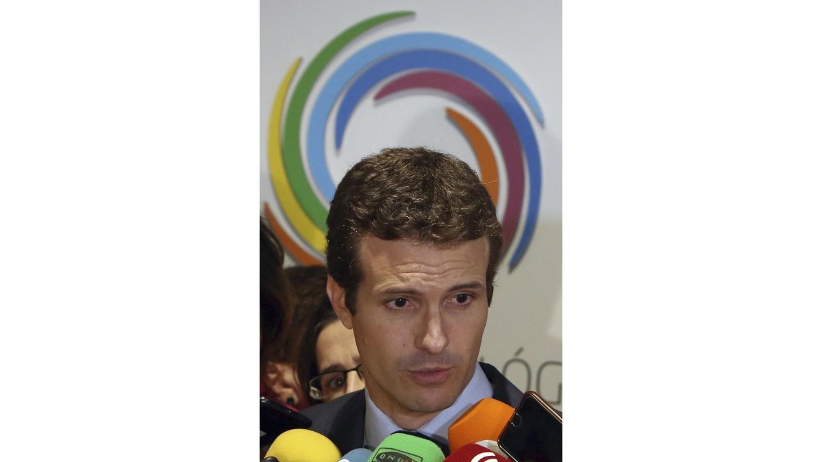 Pablo Casado, candidato a las segundas del PP-JAVIER BARBANCHO/ EL MUNDO