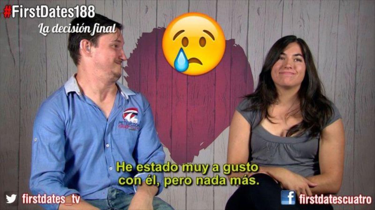 Rocío y Fedja, una de las parejas protagonistas en el 'First Dates 188'.-@FIRSTDATES_TV