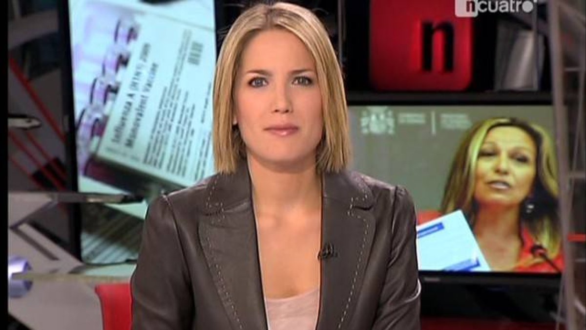 Silvia Intxaurrondo, durante su etapa en los informativos de Cuatro.-Foto: CUATRO