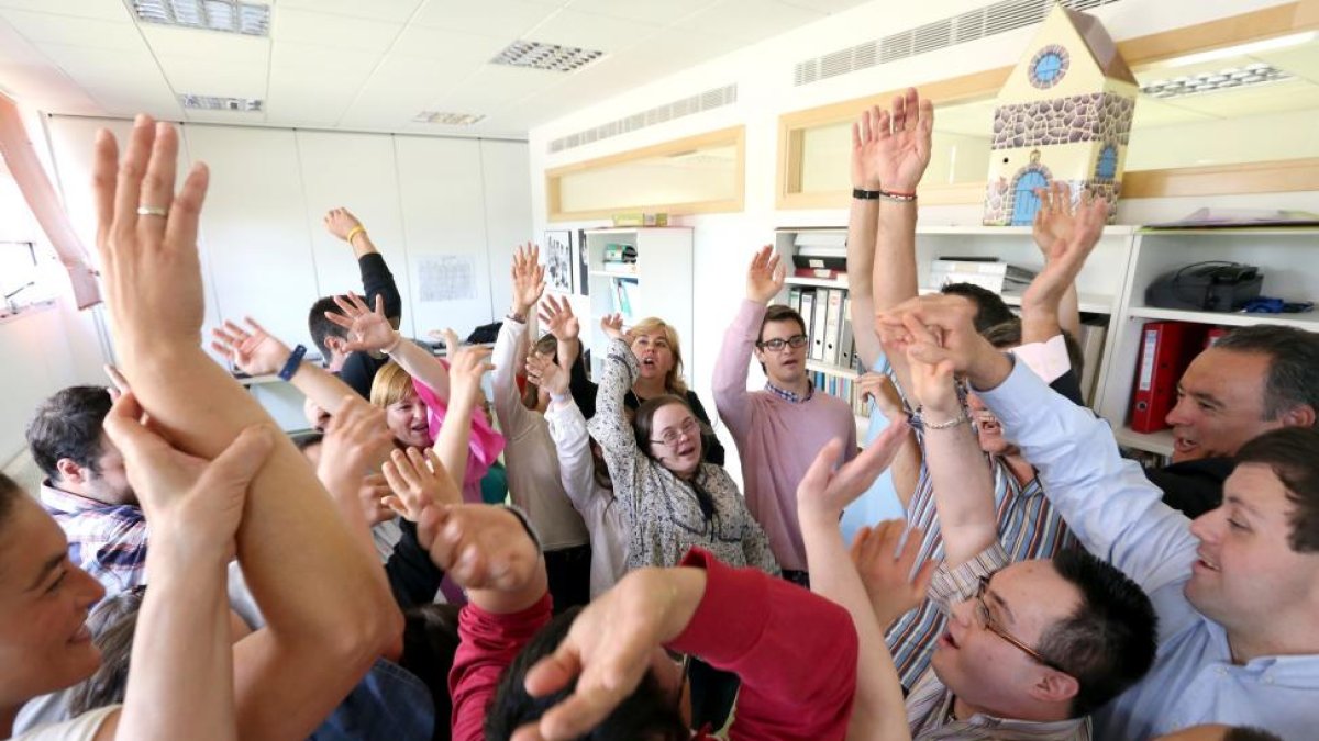 Taller de Risoterapia en la sede de la Asociación Síndrome de Down de Valladolid-ICAL
