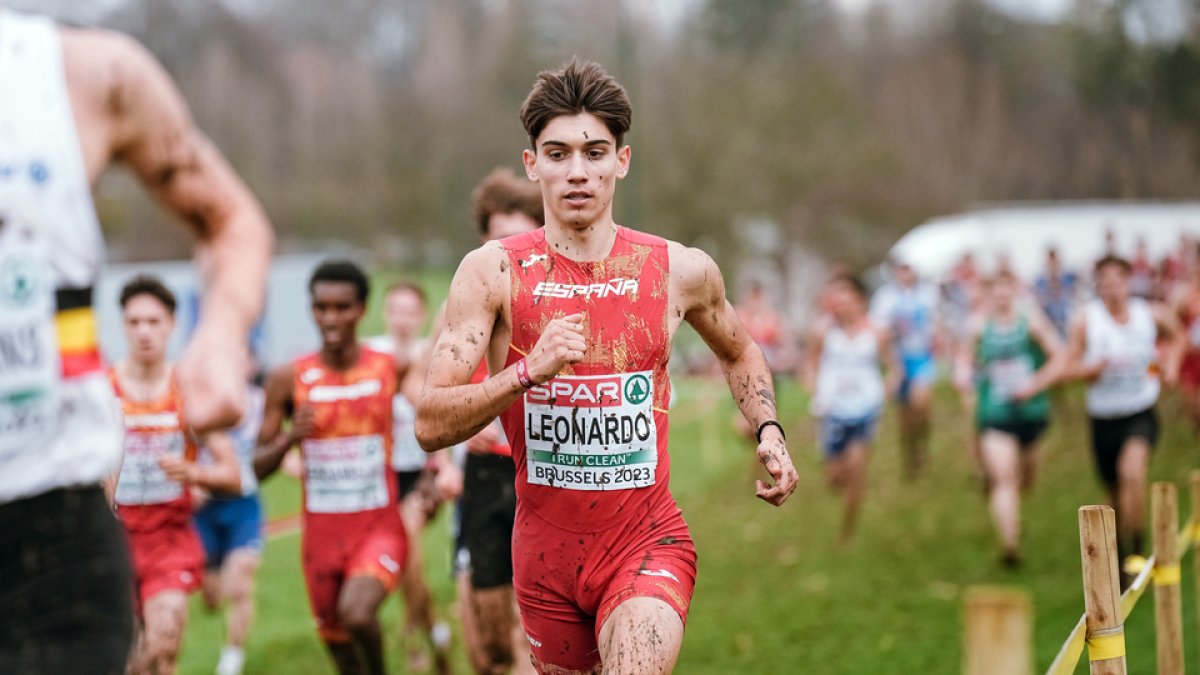 Rubén Leonardo durante el Europeo. / Foto Sportmedia