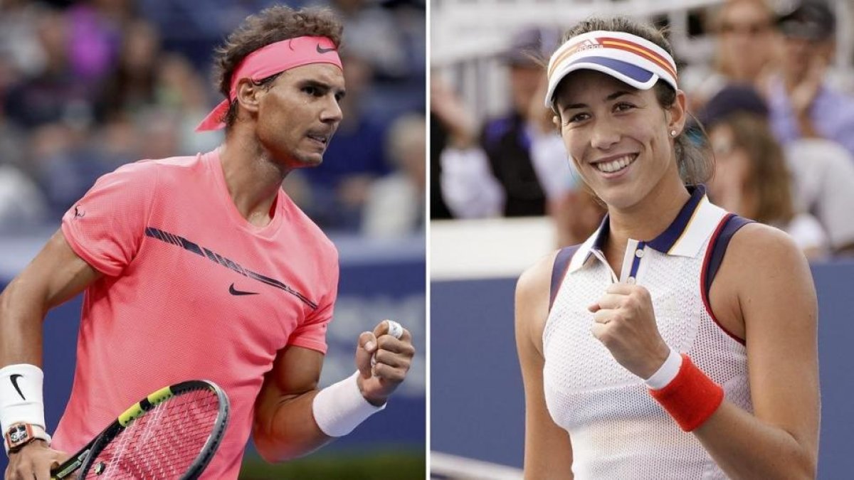 Rafael Nadal y Garbiñe Muguruza-EFE