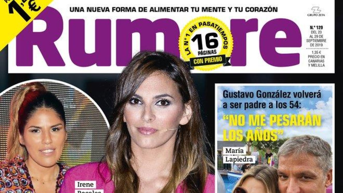 Isa Pantoja e Irene Rosales, en la portada de ’Rumore’.-