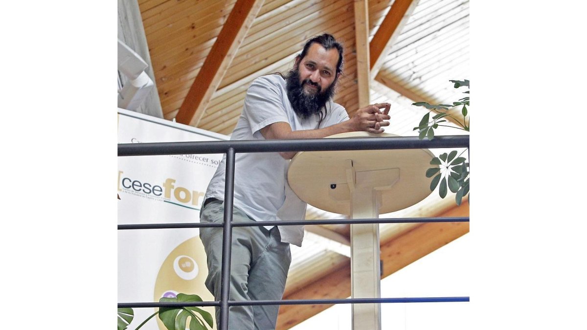 El directo r del Cesefor, Pablo Sabín,  en  las instalaciones del centro ubicado en Soria .-LUIS ÁNGEL TEJEDOR