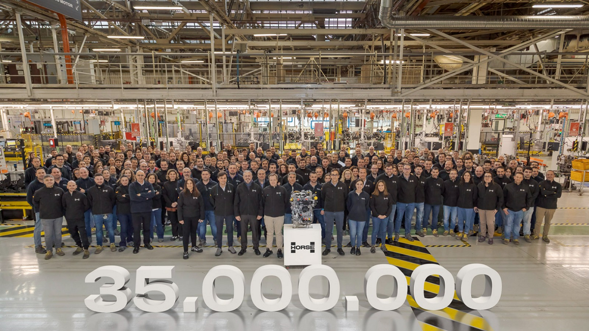 Horse alcanza la cifra de 35 millones de motores fabricados en la factoría de Valladolid. E.M.
