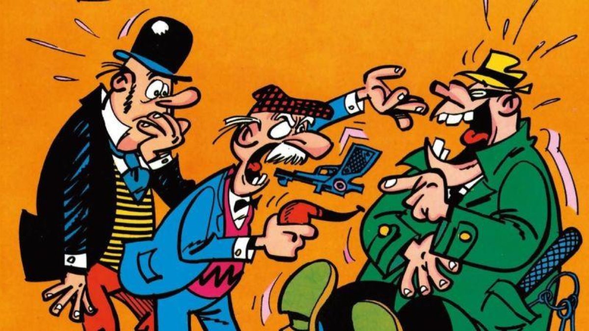 Ilustración de Raf para la historieta El secreto del burgomaestre.-RAF
