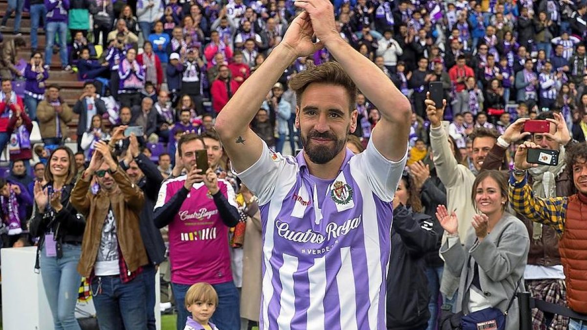 Borja Fernández en el partido Valladolid- Valencia-E. M.