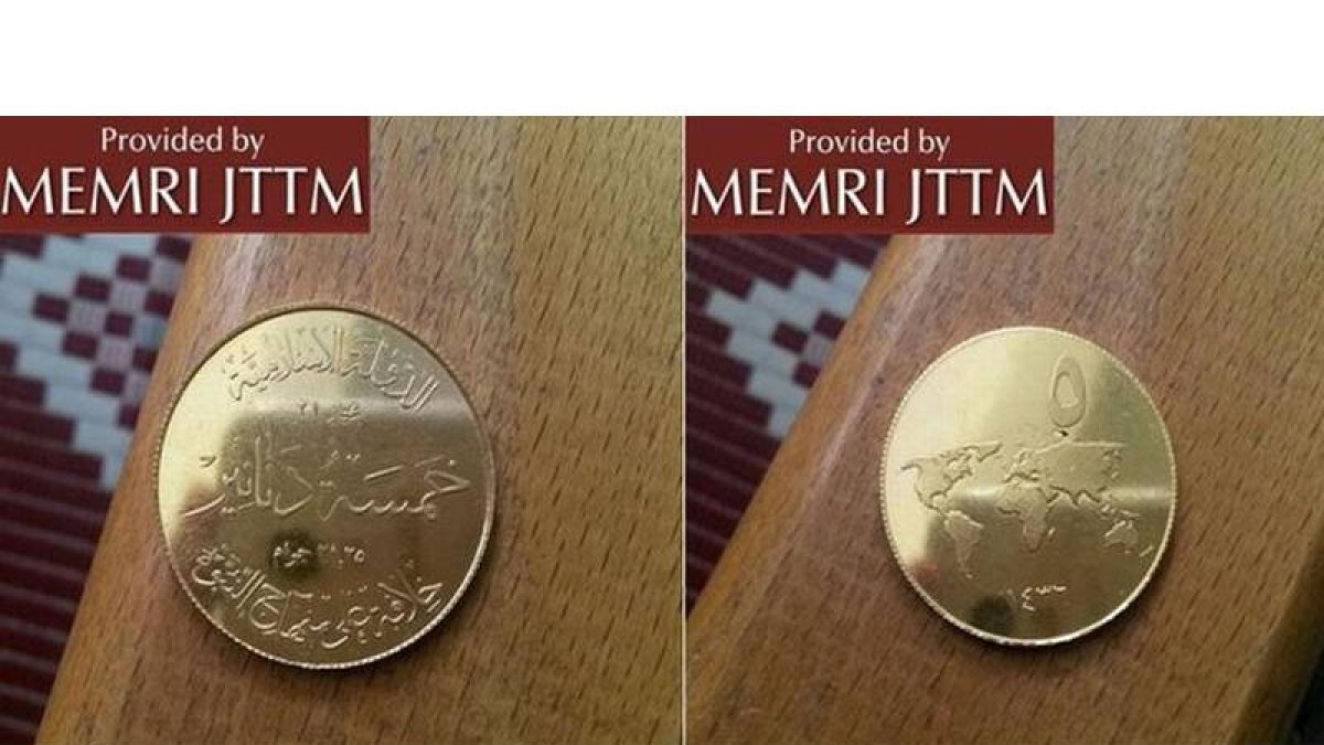 Monedas acuñadas por el Estado Islámico.-