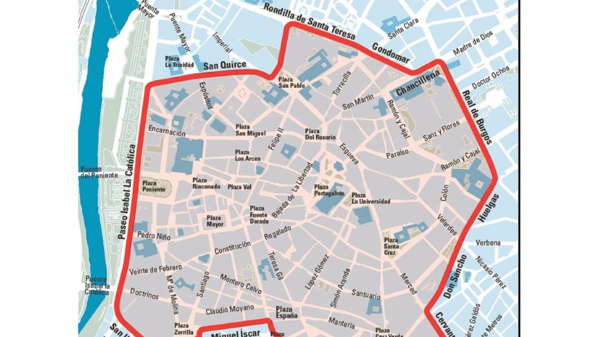 Cortes de calles para el Día sin Coche.-El Mundo de Castilla y León