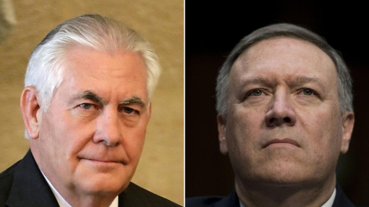 Rex Tillerson (izquierda) y Mike Pompeo.-/ JOSEPH EID JIM WATSON (AFP)