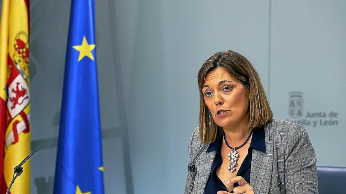 La consejera de Agricultura y portavoz de la Junta de Castilla y León, Milagros Marcos.-ICAL