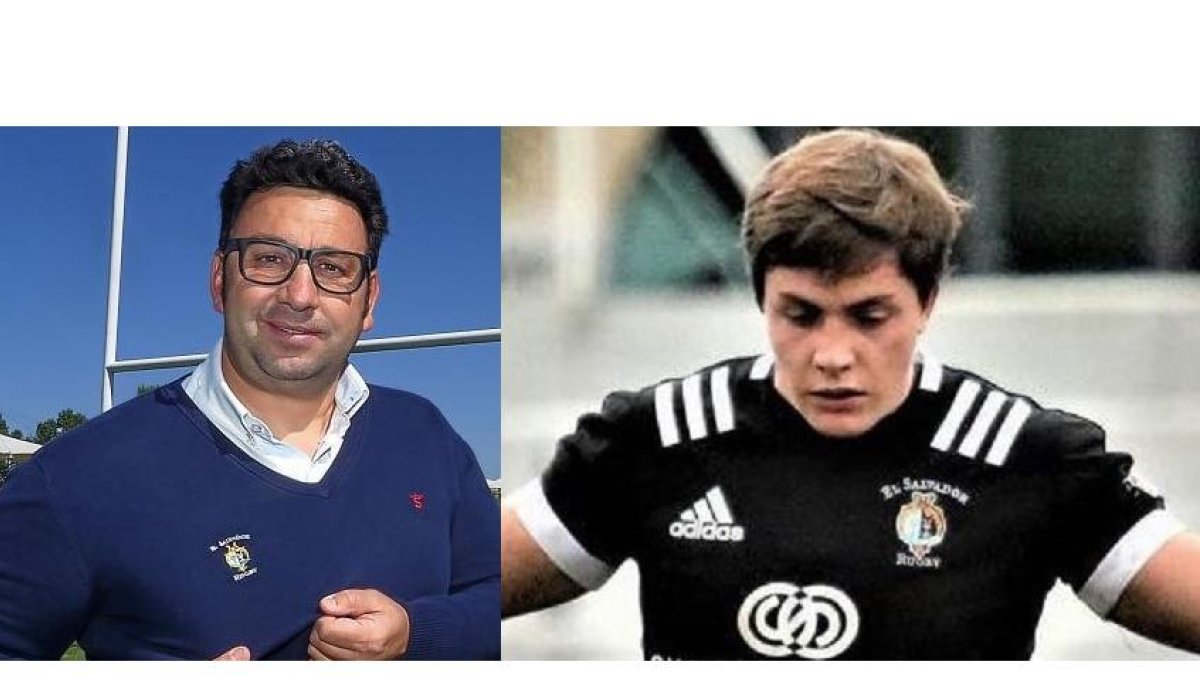 El míster del Chami, Juan Carlos Pérez, y el jugador Pablo Silva.-E.M.