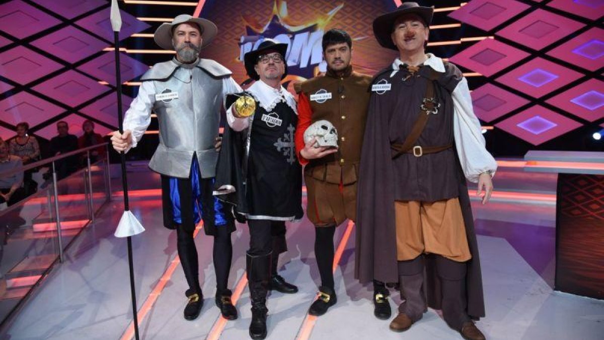 Los componentes del equipo Los Lobos, tal como aparecen el lunes en el concurso  de Antena 3 ¡Boom!.-ATRESMEDIA