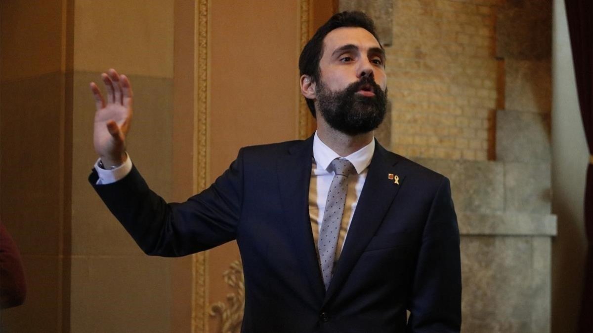 El presidente del Parlament, Roger Torrent.-ACN / MARTA SIERRA
