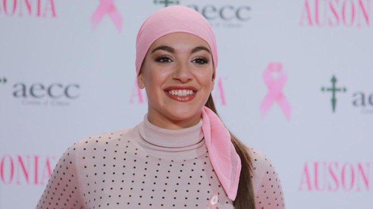 Ana Guerra, en la campaña de ayuda a la lucha contra el cáncer.-JOSEFINA BLANCO