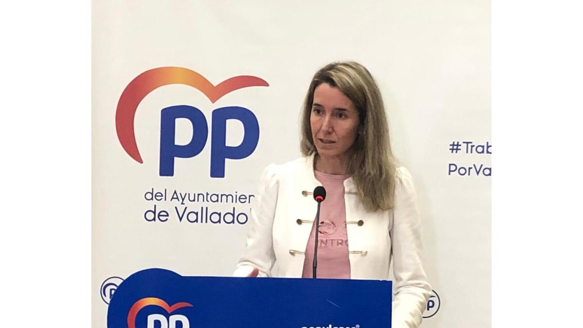 Irene Núñez, portavoz del PP en el Ayuntamiento de Valladolid. ! E. M: