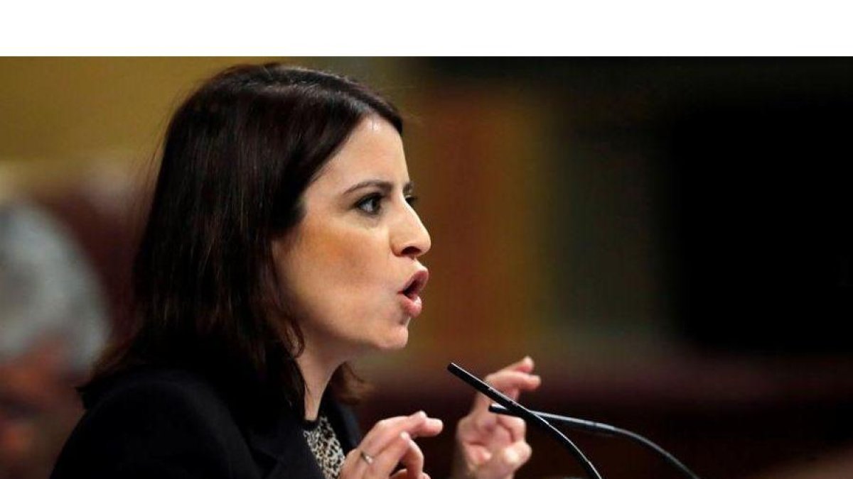 Adriana Lastra, en el Congreso.-EFE / JUAN CARLOS HIDALGO