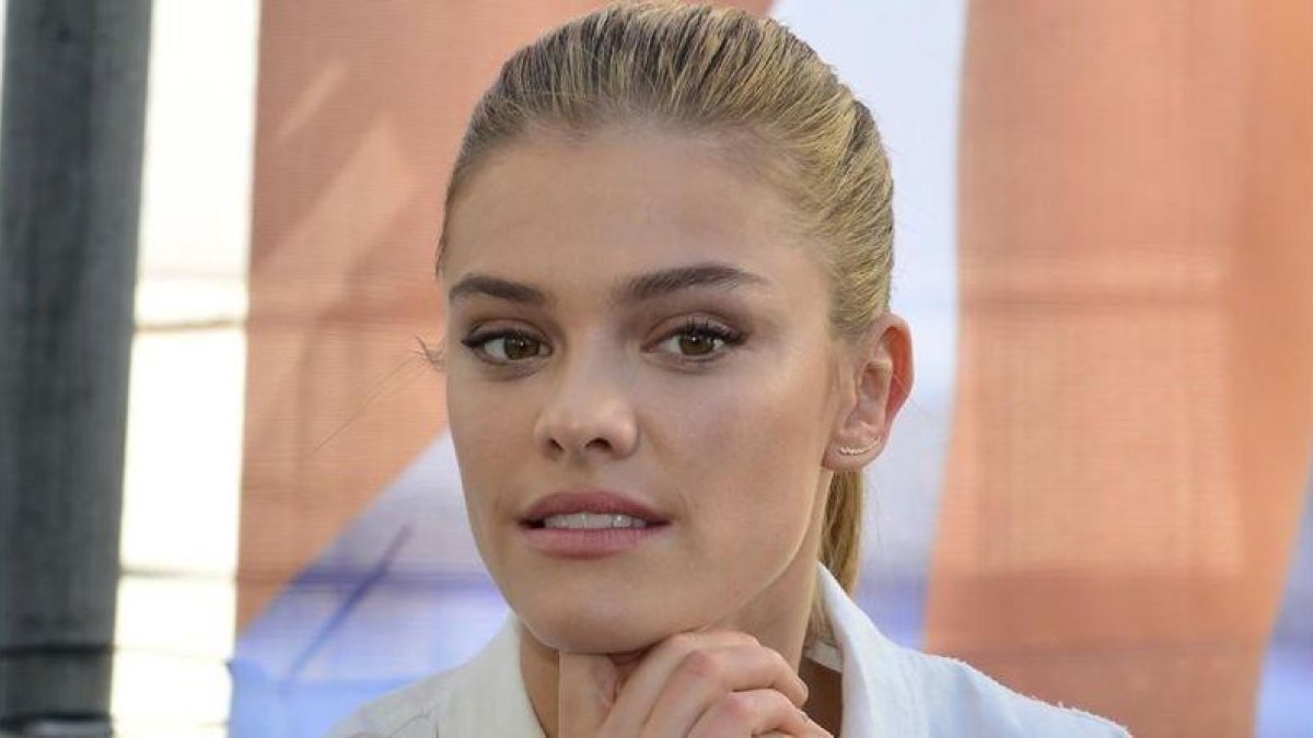 La modelo Nina Agdal.-