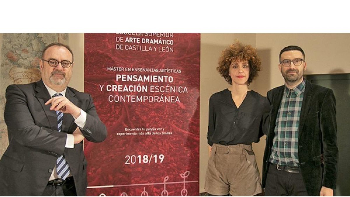 Fernando Rey, Judith Pujol y José Manuel Mora en la presentación.-ICAL