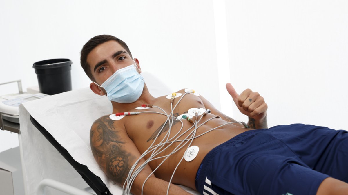 Reconocimiento médico del jugador del Real Valladolid Monchu. PHOTOGENIC/ CARLOS LLORENTE
